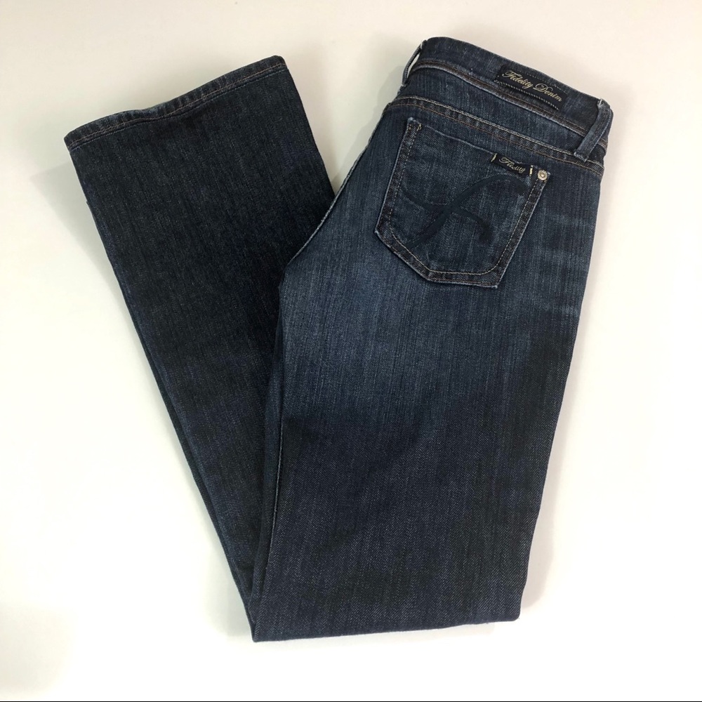 Fidelity Denim Lotus Bootcut Jeans Alloy Dark 28